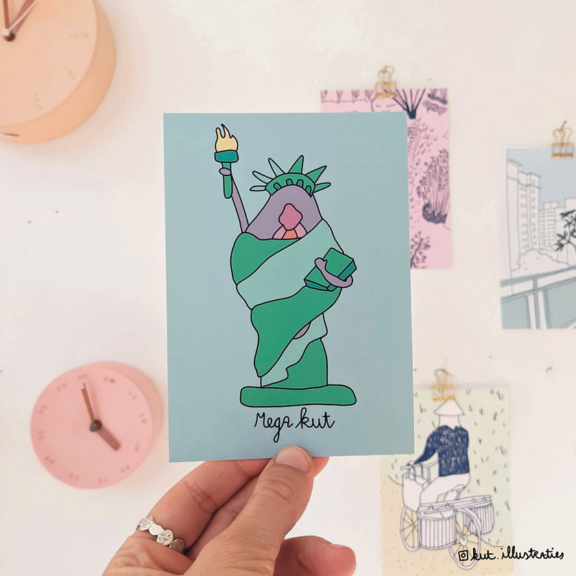 Mega Kut - A6 Postkaart