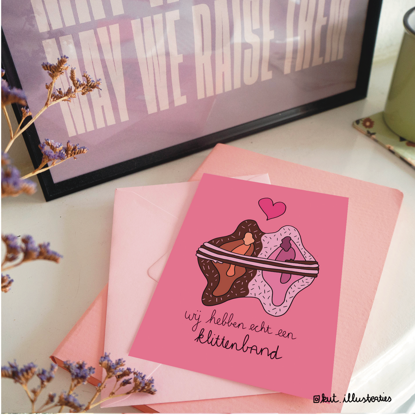 Wij hebben echt een klittenband - A6 Postkaart