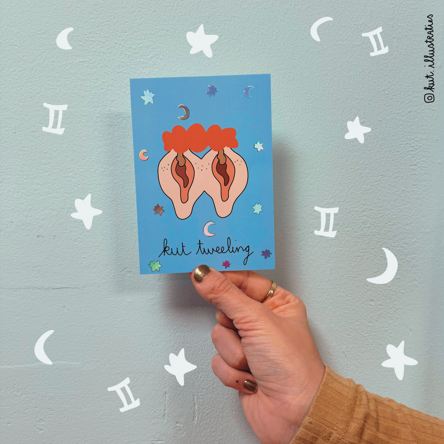 Kut Tweeling - Holografisch A6 kaart