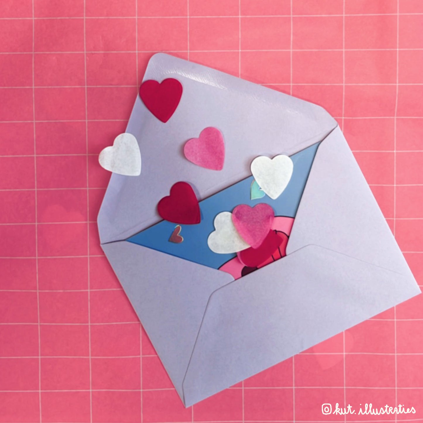KUT Valentijn set + Confetti + Enveloppen