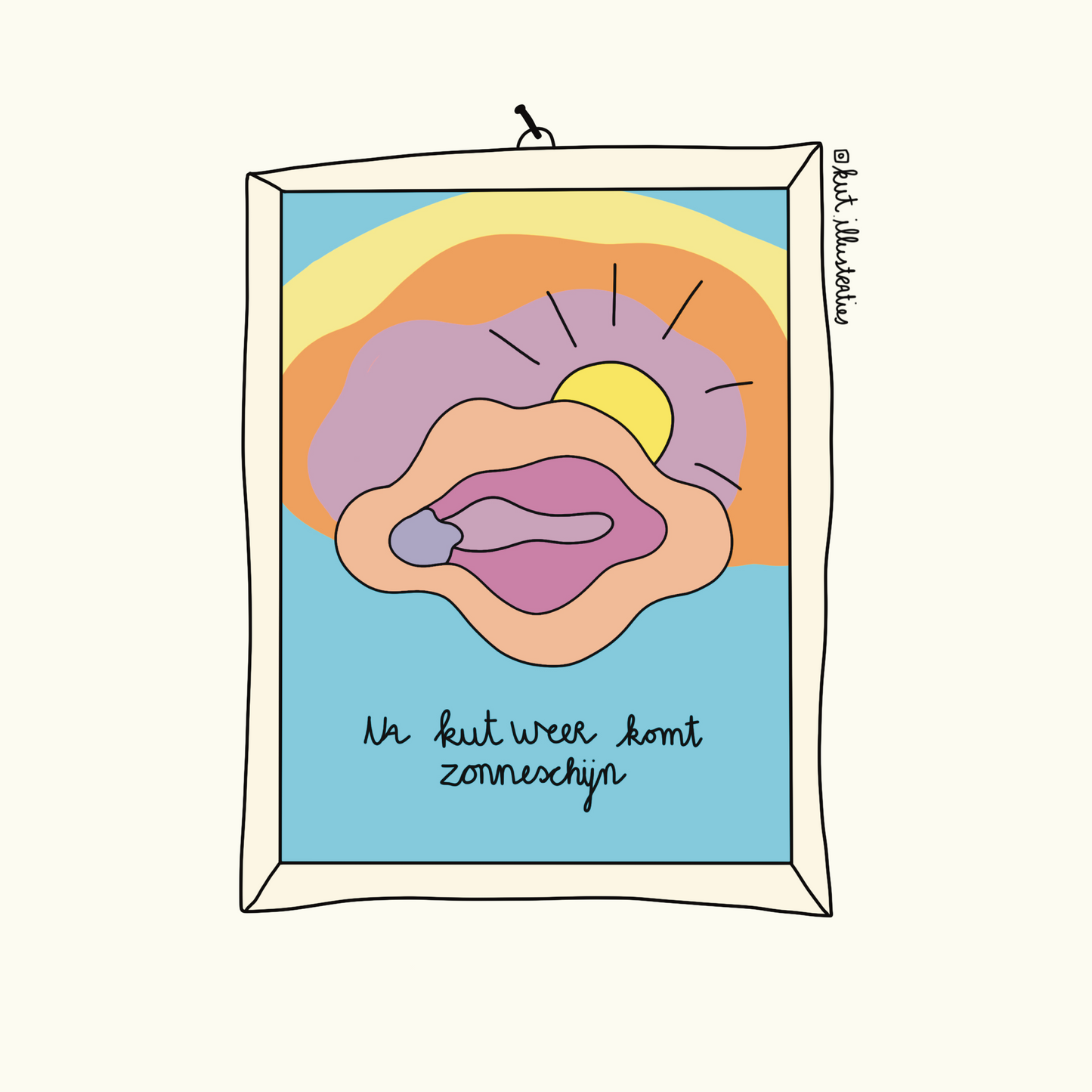 Na KUT weer komt zonneschijn- A4 poster