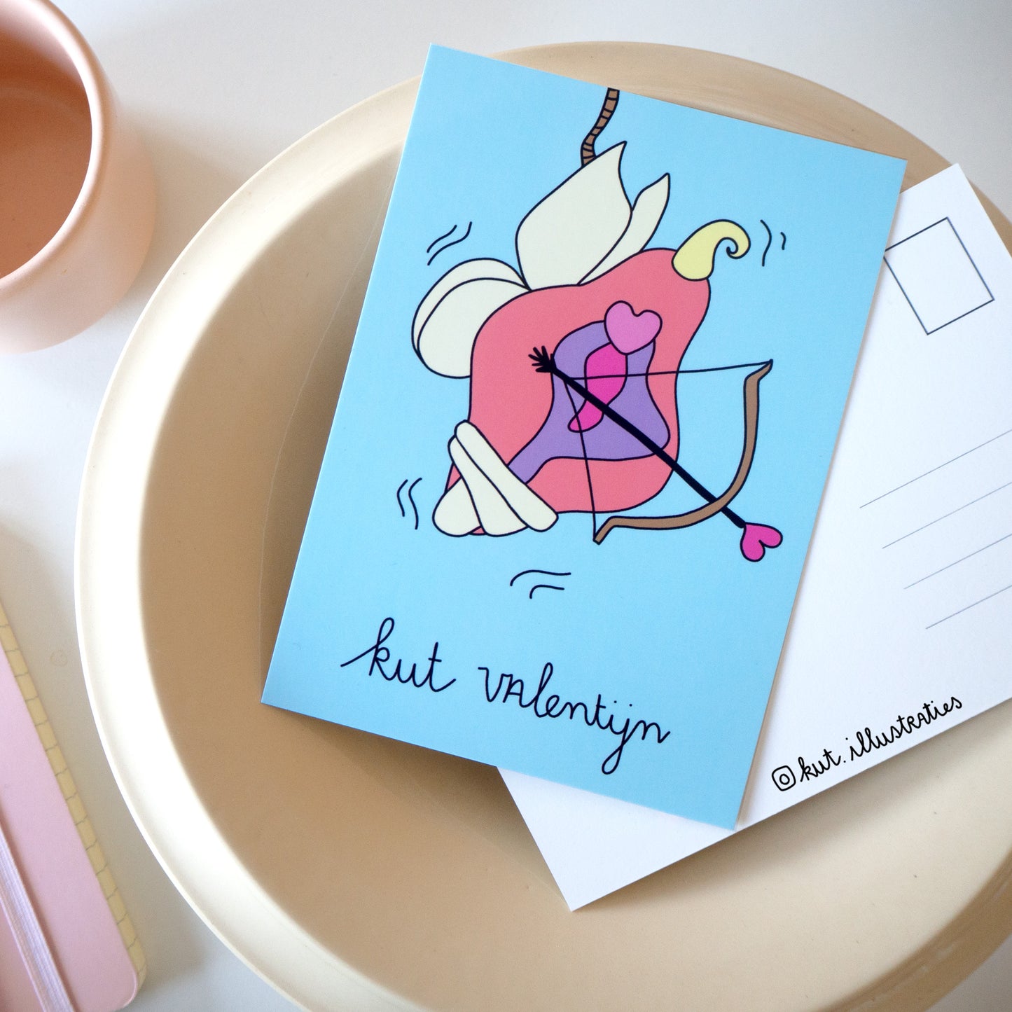 Kut Valentijn - A6 Postkaart