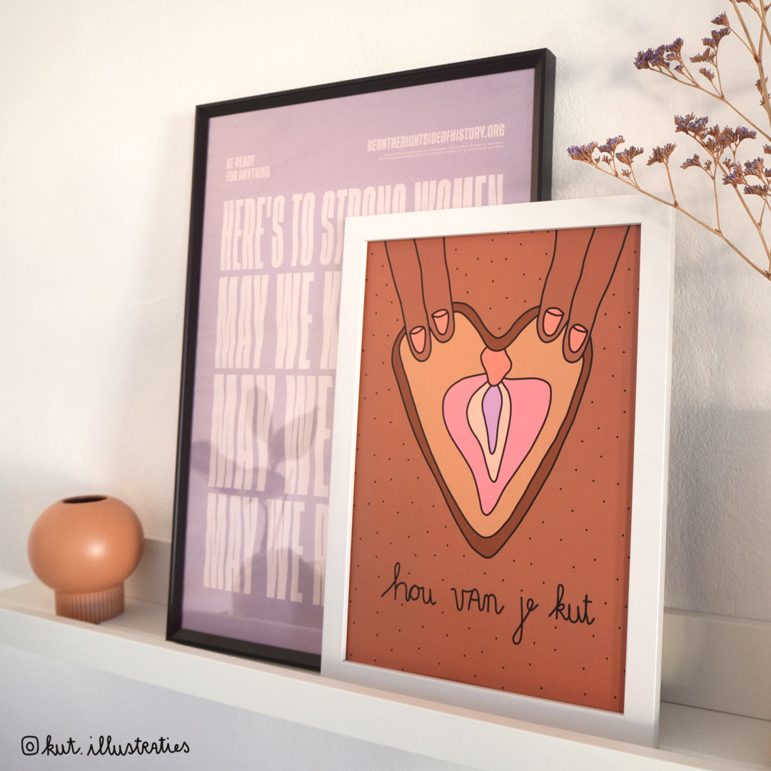 Hou van je kut- A4 poster