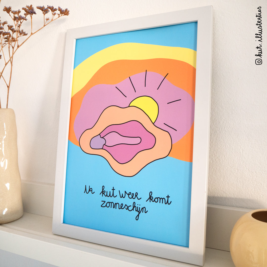 Na KUT weer komt zonneschijn- A4 poster