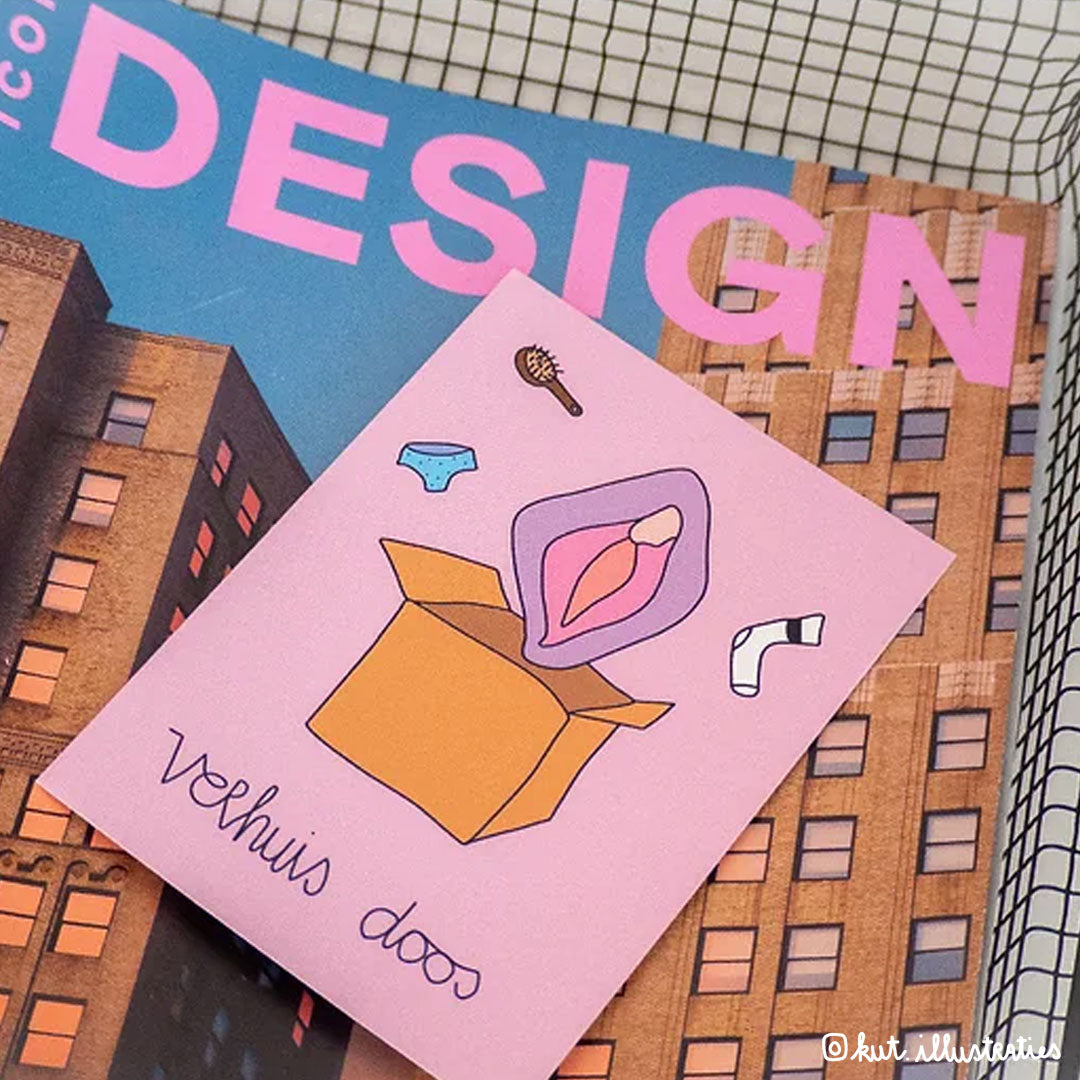 Verhuis Doos - A6 Postkaart