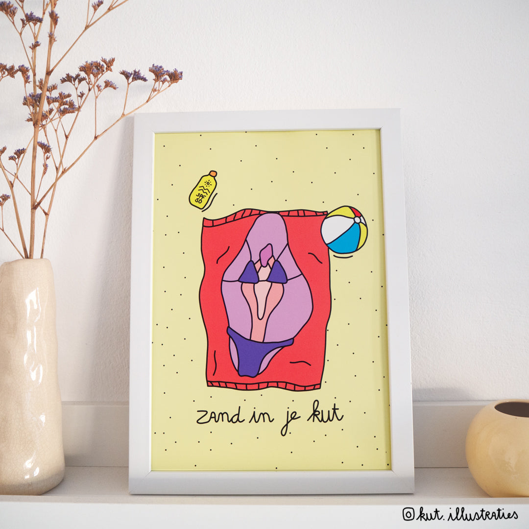 Zand in je Kut - A4 poster