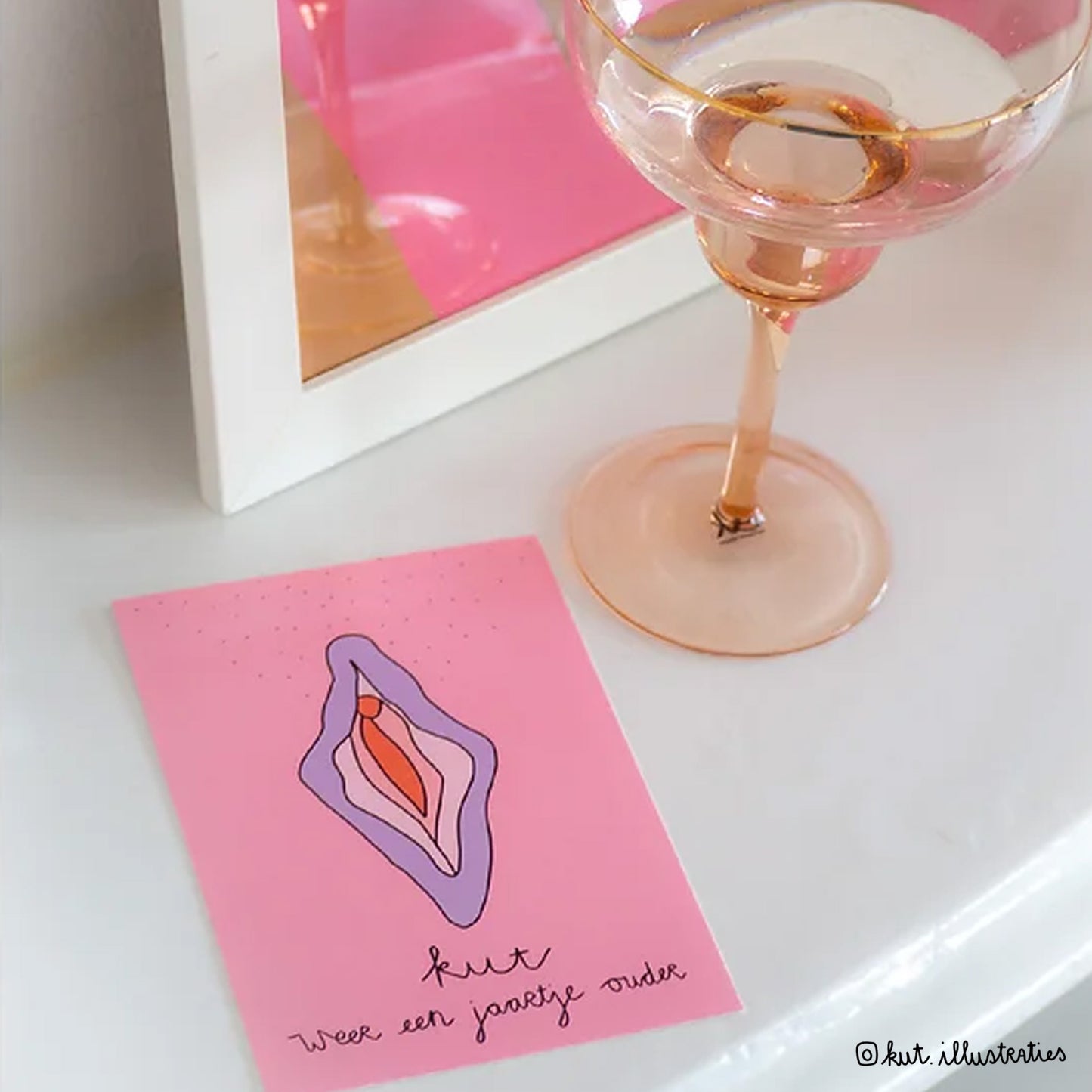 Kut, Weer Een Jaartje Ouder - A6 Postkaart