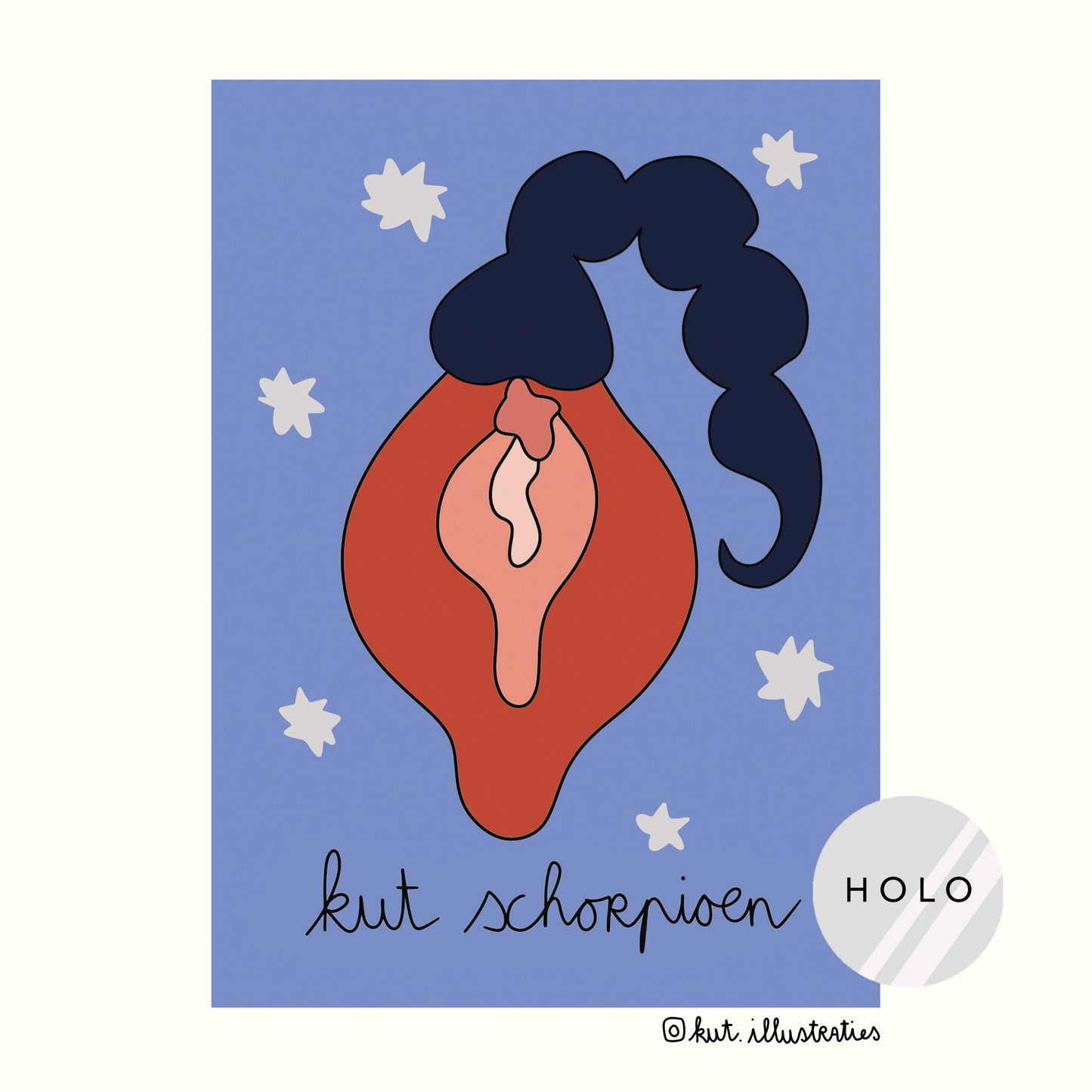 Kut Schorpioen - Holografisch A6 kaart