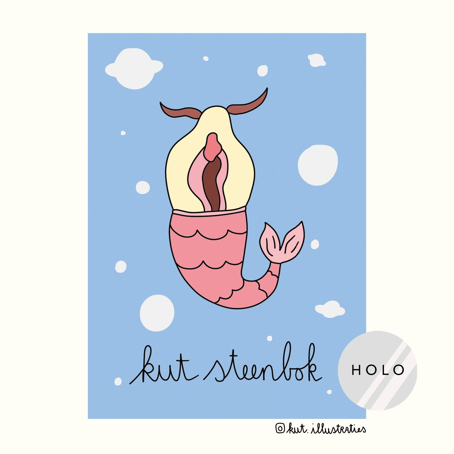 KUT Steenbok - Holografische A6 Kaart