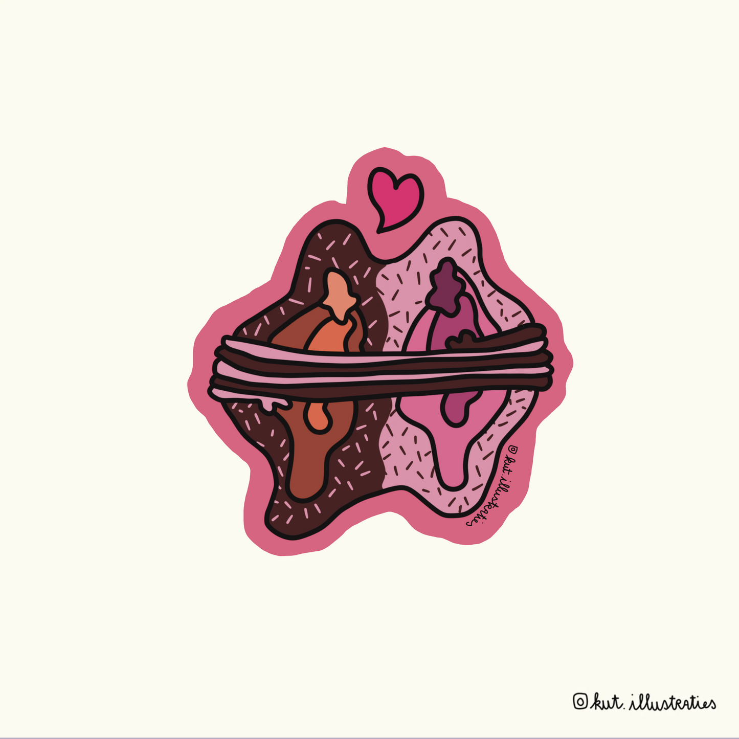 KUT STICKER - Klittenband