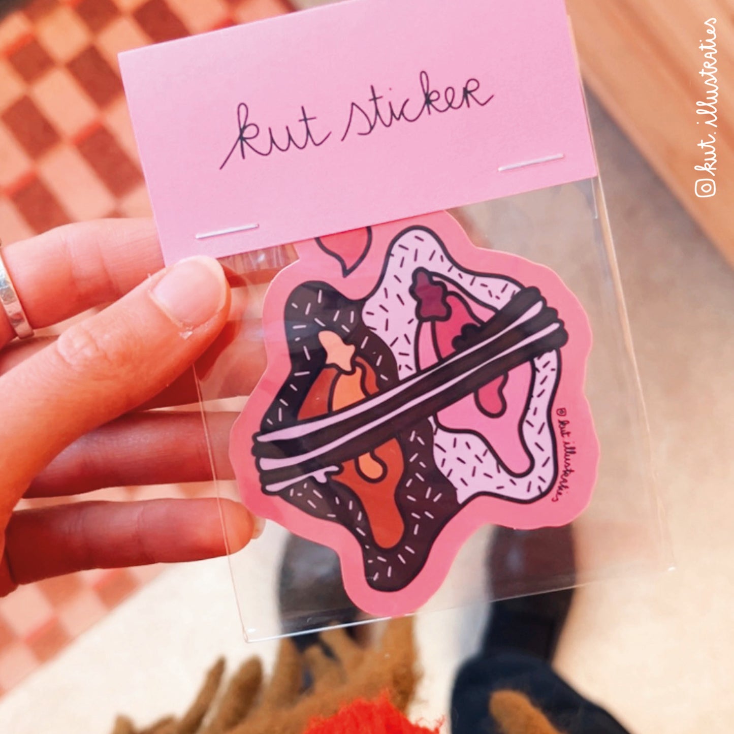 KUT STICKER - Klittenband