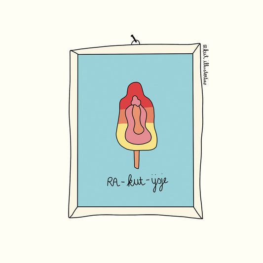Ra - kut - ijsje - A4 poster